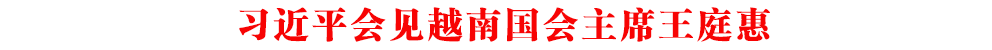 习近平会见越南国会主席王庭惠