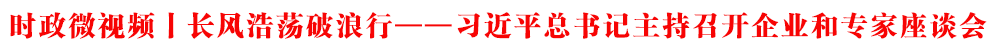 时政微视频丨长风浩荡破浪行——习近平总书记主持召开企业和专家座谈会