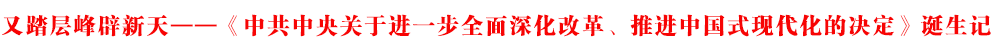 党的二十届三中全会《决定》诞生记